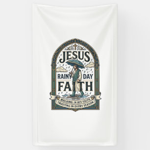 Jesus Regentag Glaube Jesus Regentag Christlicher  Banner