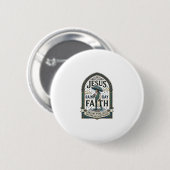 Jesus Regentag Glaube Jesus Regentag Christlicher Button (Vorne & Hinten)