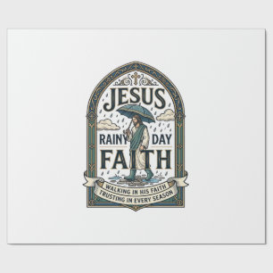 Jesus Regentag Glaube Jesus Regentag Christlicher Geschenkpapier