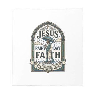 Jesus Regentag Glaube Jesus Regentag Christlicher  Notizblock