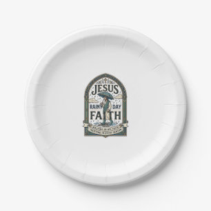 Jesus Regentag Glaube Jesus Regentag Christlicher  Pappteller