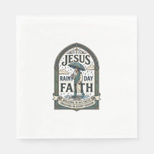 Jesus Regentag Glaube Jesus Regentag Christlicher  Serviette
