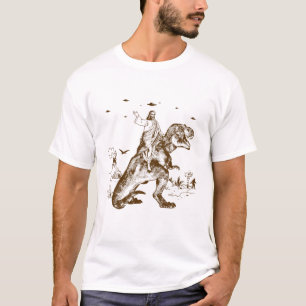 Jesus reiten Dinosaurier Jesus ist ein Christliche T-Shirt