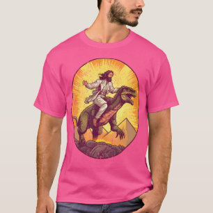 Jesus reiten T-Rex I Jesus Christus auf Dinosaurie T-Shirt