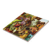 Jesus reitet den Esel in Jerusalem Fliese (Seite)