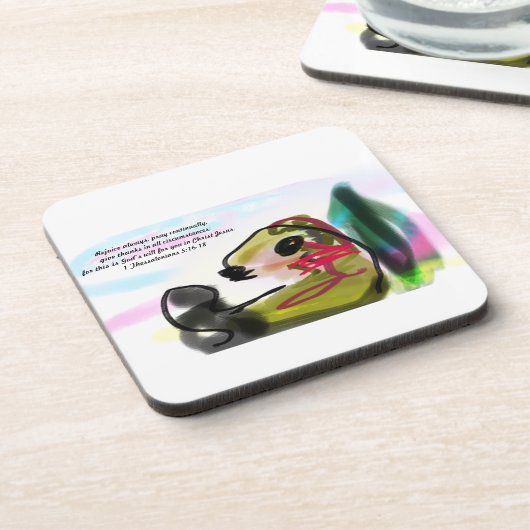 jesus rejoy getränkeuntersetzer (Linke Seite)