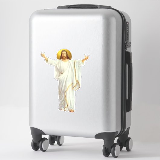 JESUS Religious Custom-Cut Vinyl Sticker (Koffer)