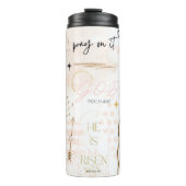 Jesus Religious Faith God Bible Gebet Thermosbecher (Vorderseite)