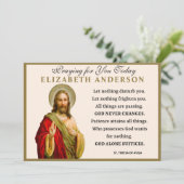 Jesus Religious St. Teresa of Avila Prayer Karte (Stehend Vorderseite)