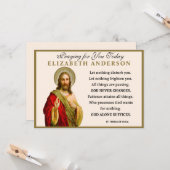 Jesus Religious St. Teresa of Avila Prayer Karte (Vorderseite/Rückseite Beispiel)