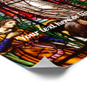 Jesus/Religious wall Art - bearbeitbarer Text Post Poster (Ecke)