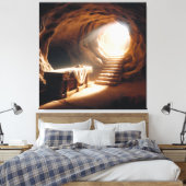 Jesus Resurrecrecrection Version 1 Canvas Print Pi Leinwanddruck (Insitu (Schlafzimmer))
