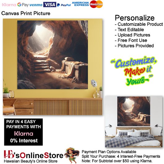 Jesus Resurrecrecrection Version 2 Canvas Print Pi Leinwanddruck