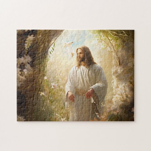 Jesus Resurrecrection Garden Puzzle (Horizontal)