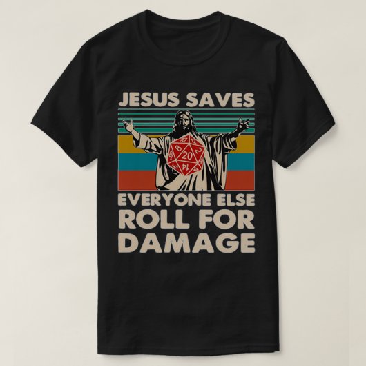 Jesus Rette allen anderen, die für den Schaden auf T-Shirt (Design vorne)