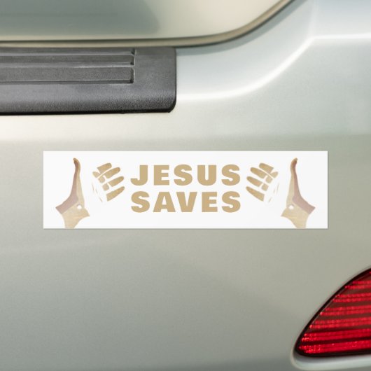 JESUS RETTE AUTOAUFKLEBER (Auf Auto)