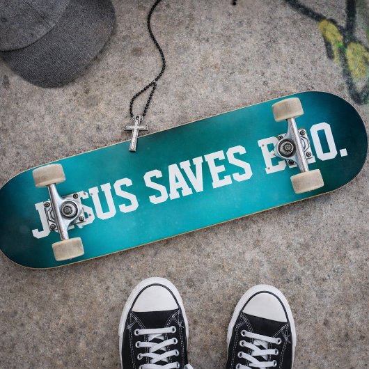 Jesus Rette Bro. Abstrakt Blue Haze Skateboard