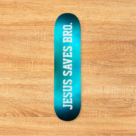 Jesus Rette Bro. Abstrakt Blue Haze Skateboard