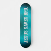 Jesus Rette Bro. Abstrakt Blue Haze Skateboard (Vorne)