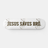Jesus Rette Bro. Abstrakt Peeling Paint Skateboard (Horizontal)