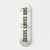 Jesus Rette Bro. Abstrakt Peeling Paint Skateboard (Vorne)