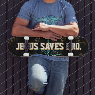 Jesus Rette Bro. Abstraktes Red Blood Skateboard