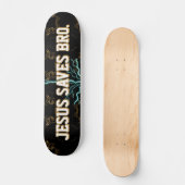 Jesus Rette Bro. Abstraktes Red Blood Skateboard (Vorderseite)