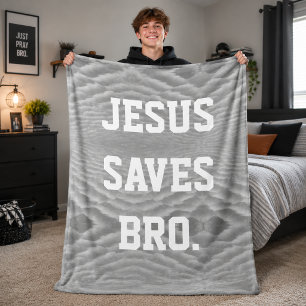 Jesus Rette Bro. Fleecedecke