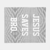 Jesus Rette Bro. Fleecedecke (Vorderseite (Horizontal))
