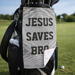 Jesus Rette Bro. Golfhandtuch