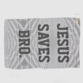 Jesus Rette Bro. Golfhandtuch (Horizontal)