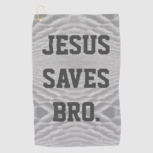 Jesus Rette Bro. Golfhandtuch (Vorderseite)