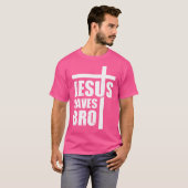 Jesus Rette Bro Jesus Cross Christliche Glaube T-Shirt (Vorne ganz)