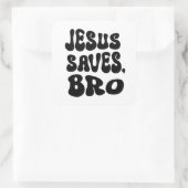 Jesus Rette Bro Quadratischer Aufkleber (Tasche)