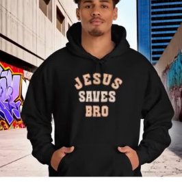 JESUS RETTE BRO VINTAG HOODIE
