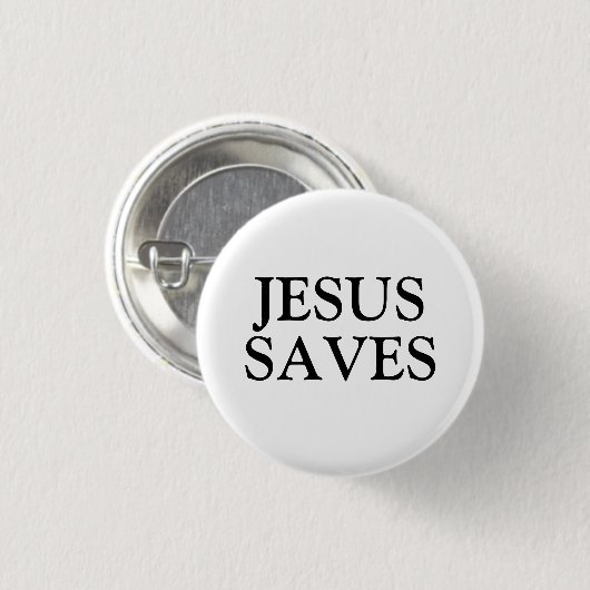 Jesus Rette Button (Vorne & Hinten)