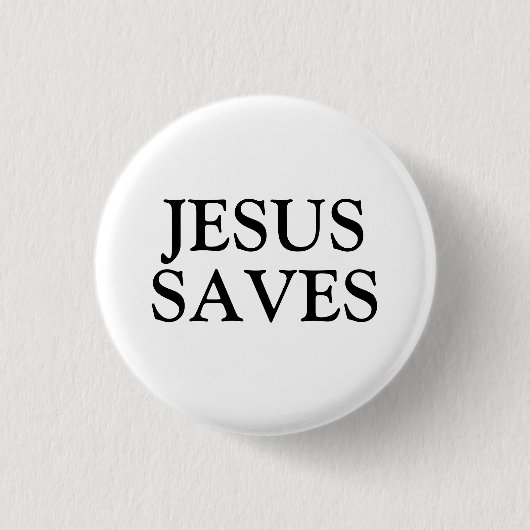 Jesus Rette Button (Vorderseite)