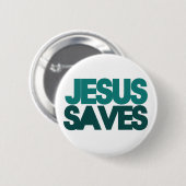 Jesus Rette Button (Vorne & Hinten)