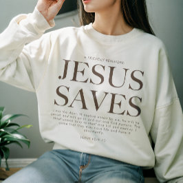 Jesus Rette | Christliche Ästhetik Unisex Apparel  Sweatshirt