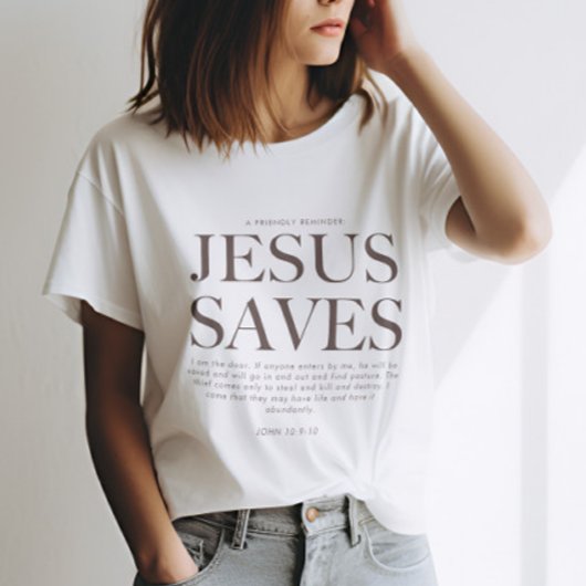 Jesus Rette | Christliche Ästhetik Unisex Apparel T-Shirt