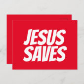 Jesus Rette Christliche Postkarte (Vorne/Hinten)