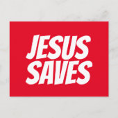 Jesus Rette Christliche Postkarte (Vorderseite)
