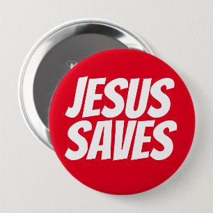 Jesus Rette Christliche Taste Button