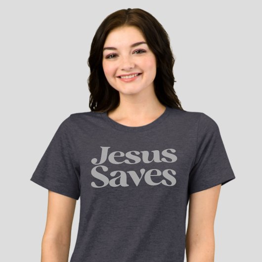 Jesus Rette Christliches Zitat aus der Inspiration Tri-Blend Shirt