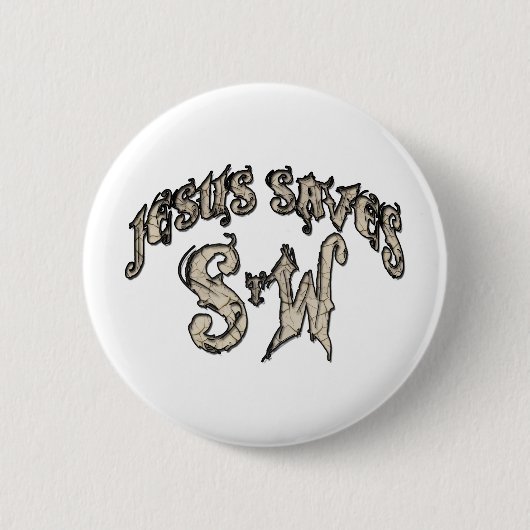 Jesus Rette das Wort Button (Vorderseite)