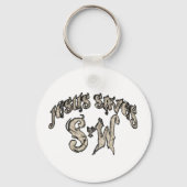 Jesus Rette das Wort Schlüsselanhänger (Vorderseite)