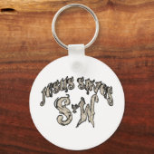 Jesus Rette das Wort Schlüsselanhänger (Vorderseite)