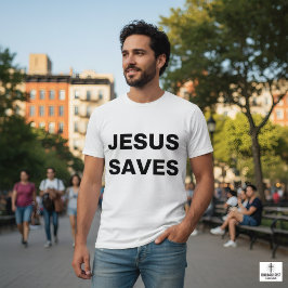 Jesus Rette den Christlichen Glauben T-Shirt