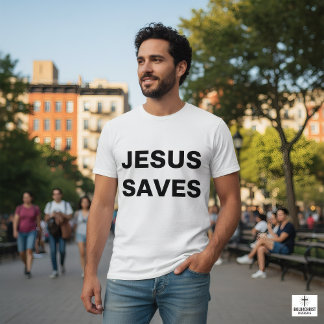 Jesus Rette den Christlichen Glauben T-Shirt