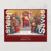 Jesus Rette den Glauben Segen Bibel Liebe Friedens Postkarte (Vorderseite)